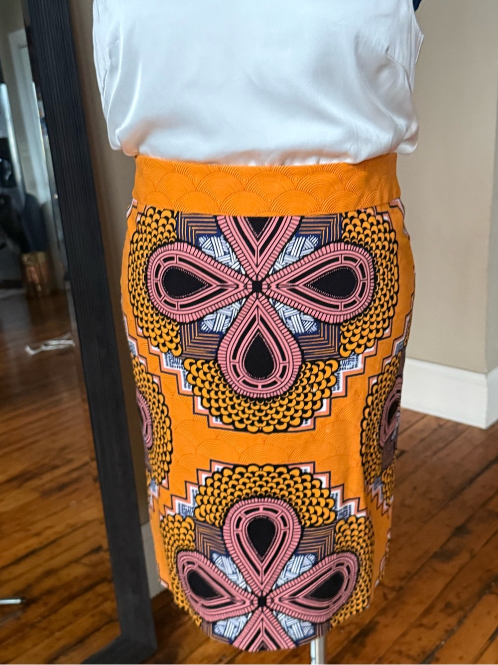 Anthropologie Maeve African Wax Print Pencil Skirt | Size 4